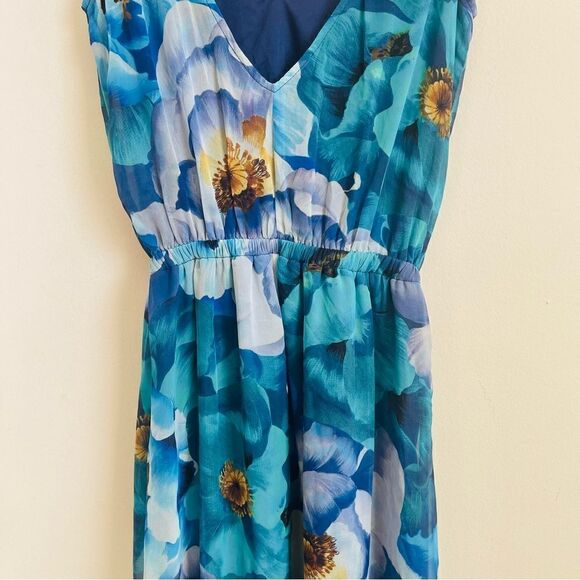 NWT Show Me Your MuMu Kendall Maxi Dress - Blue Magnolia Small - Picture 10 of 10